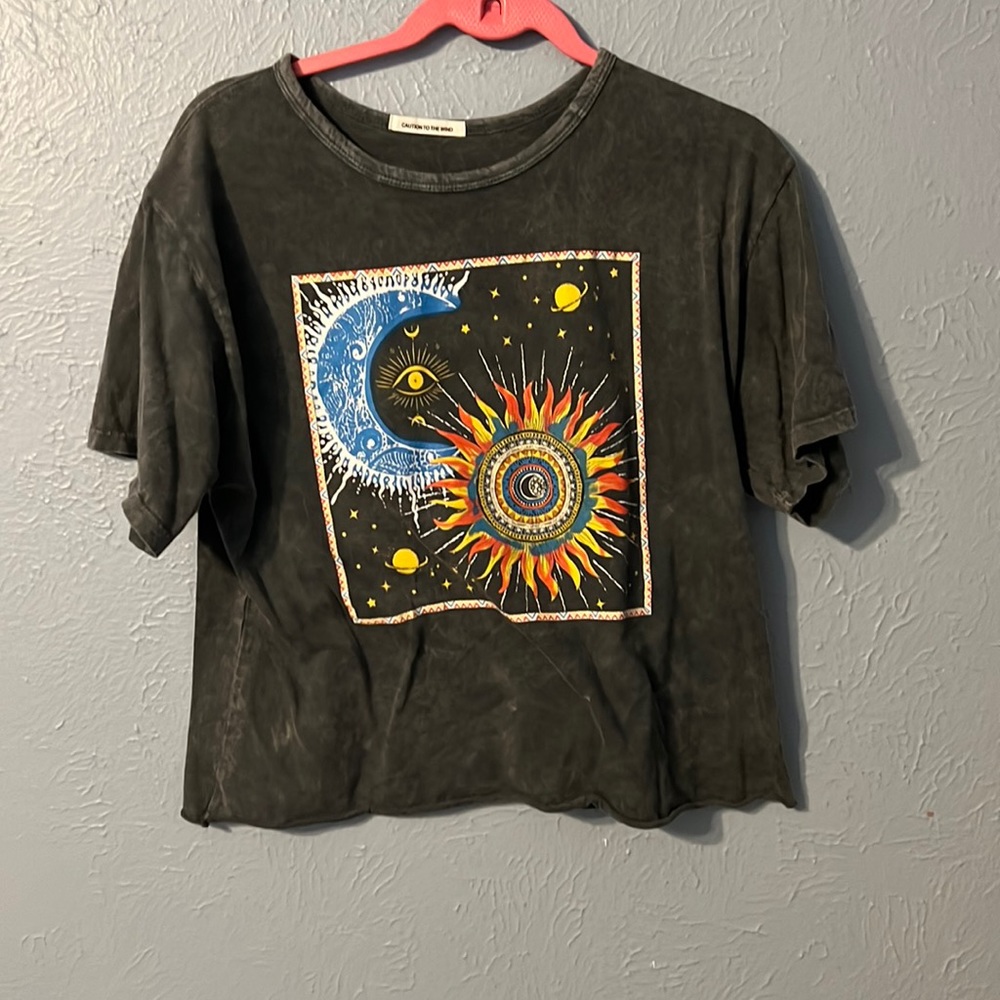 Gray Cropped top